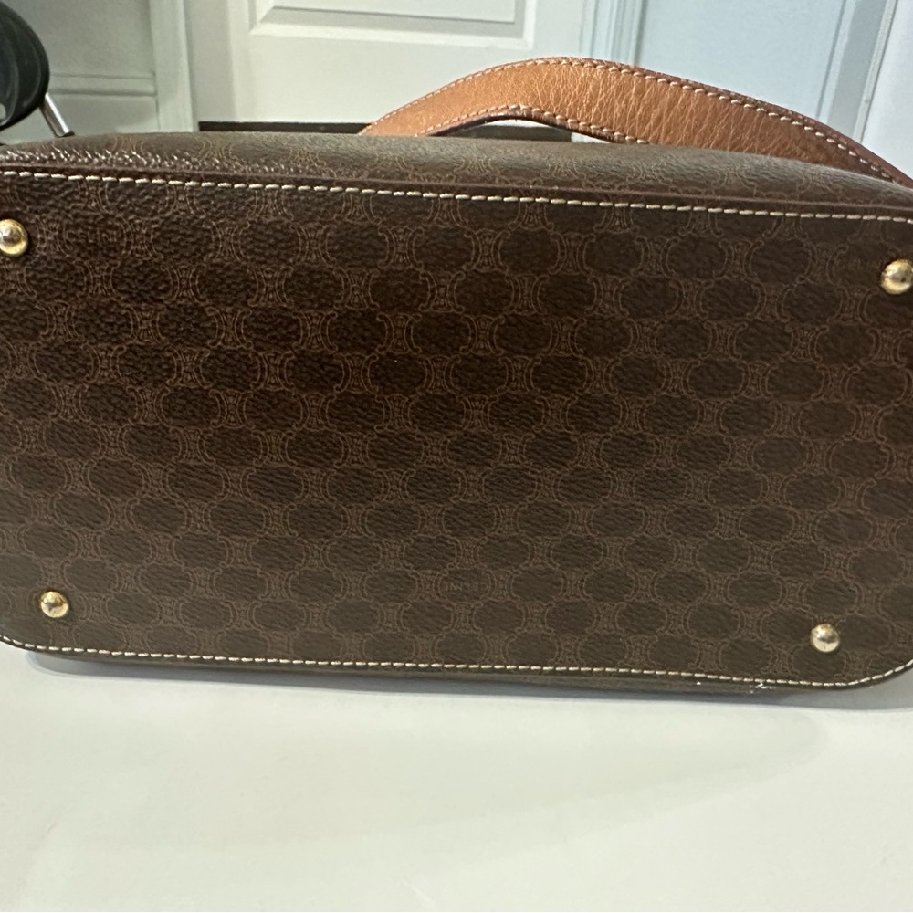 Celine Brown Leather Satchel - Picture 5 of 10